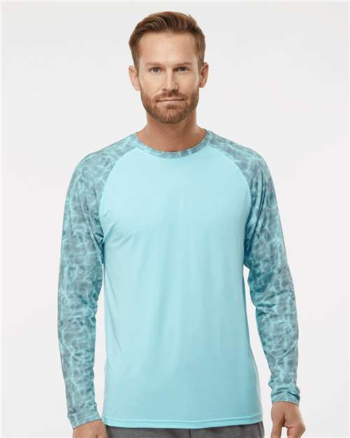 Men's Panama Colorblocked Long Sleeve T-Shirt Image 3