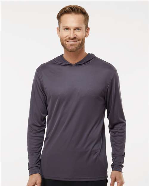 Unisex Bahama Performance Hooded Long Sleeve T-Shirt Image 8
