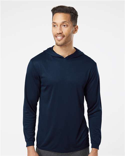 Unisex Bahama Performance Hooded Long Sleeve T-Shirt Image 12