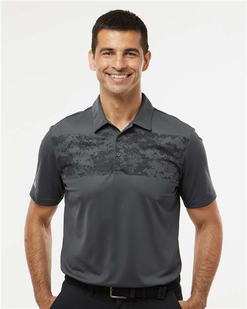 Men's Camo Chest Print Polo Image 2