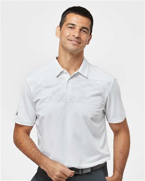 Men's Camo Chest Print Polo Image 5