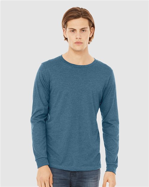Heather CVC Long Sleeve Tee Image 1