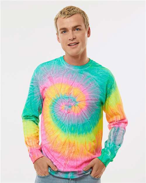 Unisex Tie-Dyed Long Sleeve T-Shirt Image 9