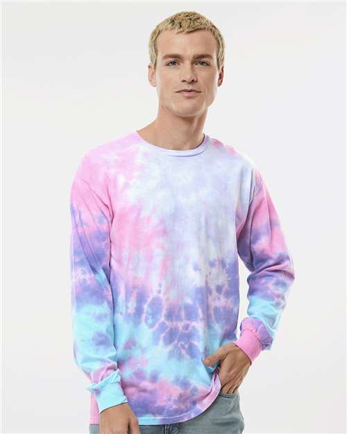 Unisex Tie-Dyed Long Sleeve T-Shirt Image 4