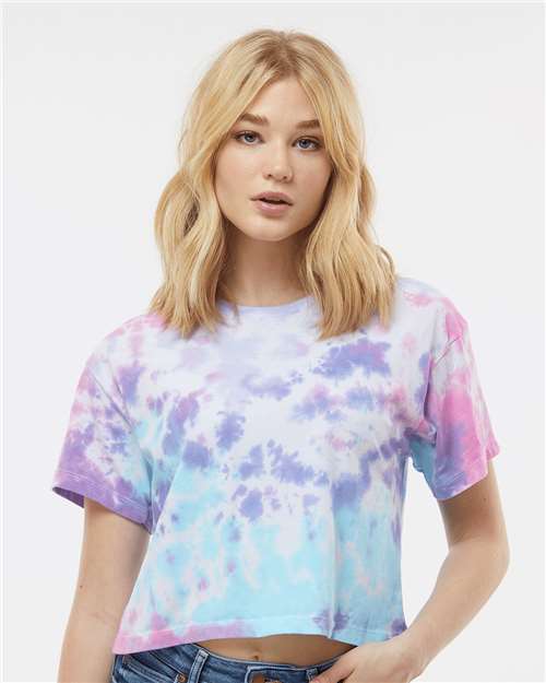Women's Tie-Dyed Crop T-Shirt Image 2
