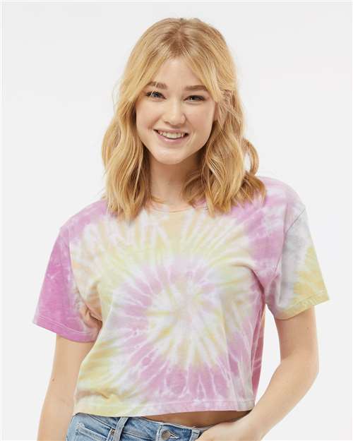 Women's Tie-Dyed Crop T-Shirt Image 3