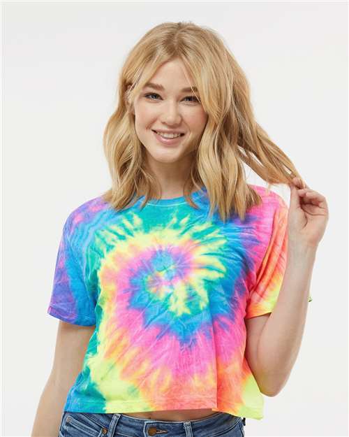 Women's Tie-Dyed Crop T-Shirt Image 7