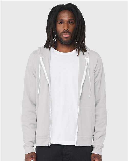 Unisex Sponge Fleece Full-Zip Hoodie Sweatshirt