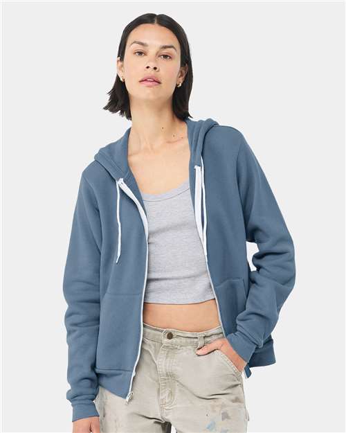Unisex Sponge Fleece Full-Zip Hoodie Sweatshirt Image 41