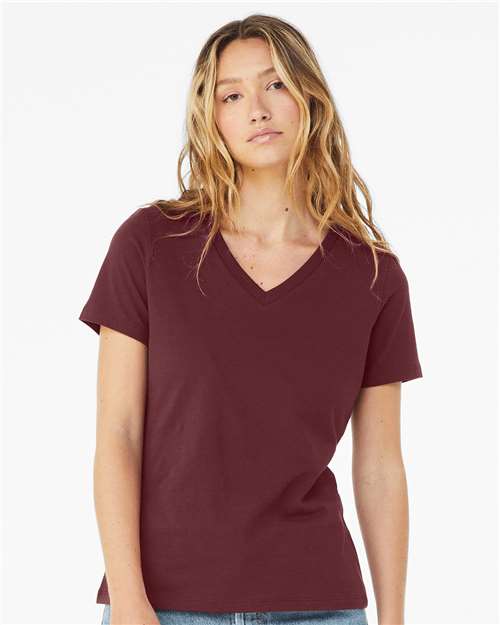 Women’s Relaxed Jersey V-Neck Tee Image 7
