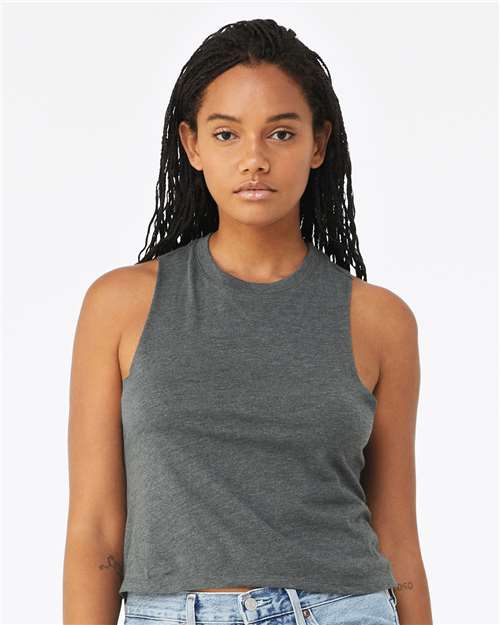 Women's Racerback Crop Tank Image 4
