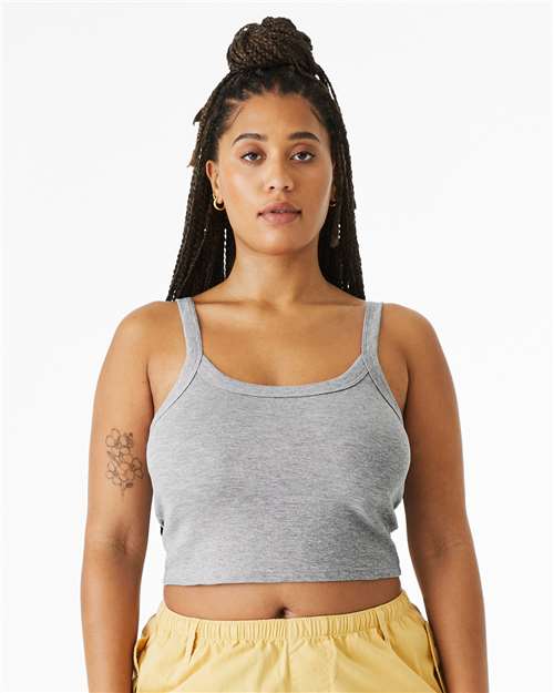 Women's Micro Rib Spaghetti Strap Tank Image 2