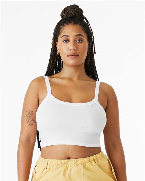 Women's Micro Rib Spaghetti Strap Tank Image 8