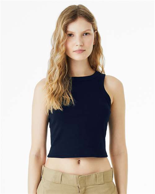 Women's Micro Rib Racer Tank Image 8