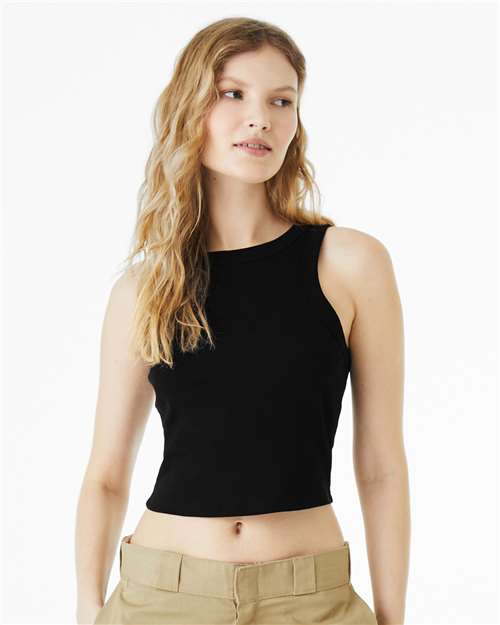 Women's Micro Rib Racer Tank Image 3