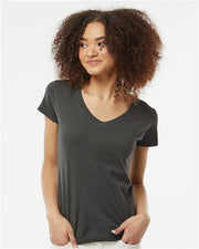 Women's Fine Jersey V-Neck T-Shirt Image 1