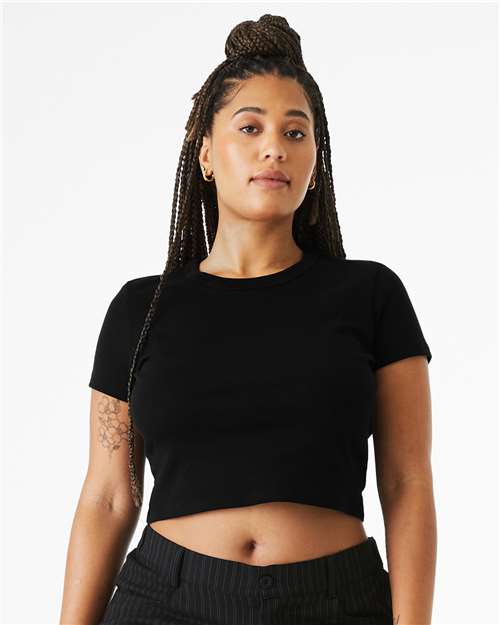 Women's Micro Rib Baby Tee Image 4