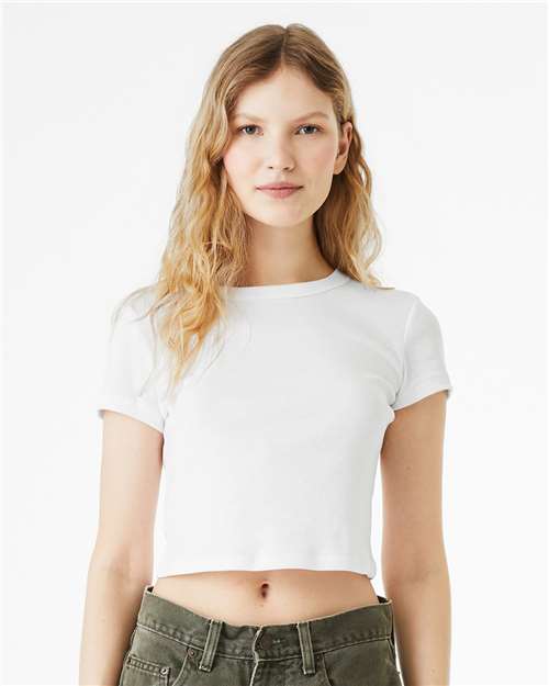 Women's Micro Rib Baby Tee Image 13