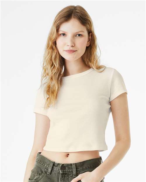 Women's Micro Rib Baby Tee Image 8