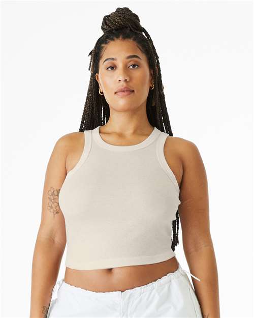 Women's Micro Rib Racer Tank Image 7