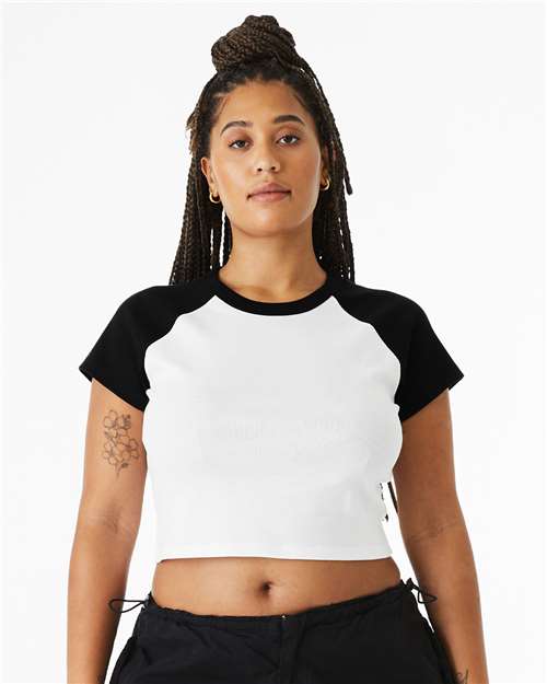 Women's Micro Rib Raglan Baby Tee Image 4