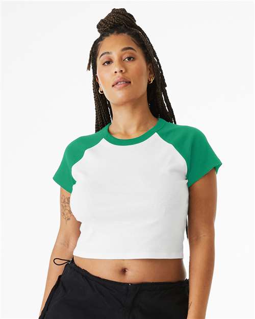 Women's Micro Rib Raglan Baby Tee Image 5