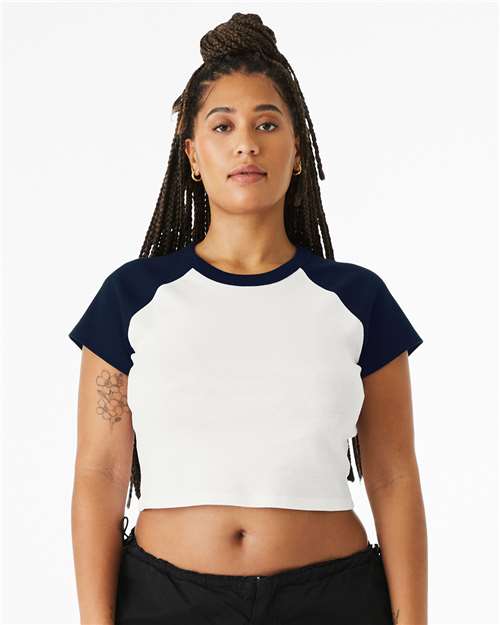 Women's Micro Rib Raglan Baby Tee Image 6