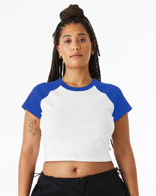 Women's Micro Rib Raglan Baby Tee Image 9