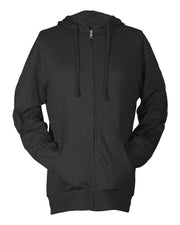 Unisex Beach Full-Zip Hooded Long Sleeve T-Shirt