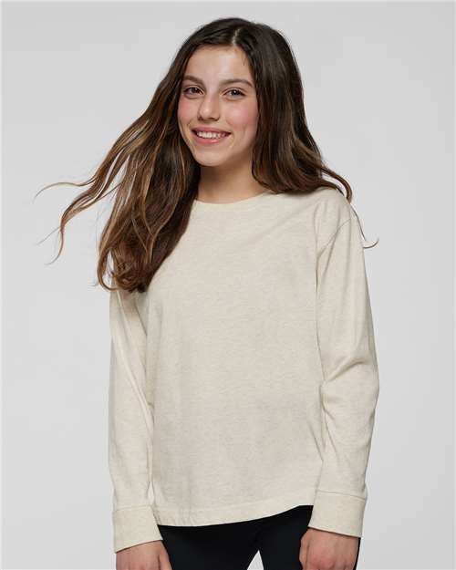 Youth Fine Jersey Long Sleeve Tee Image 11
