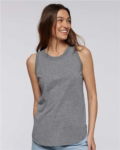 Women's Relaxed Fine Jersey Tank Image 4