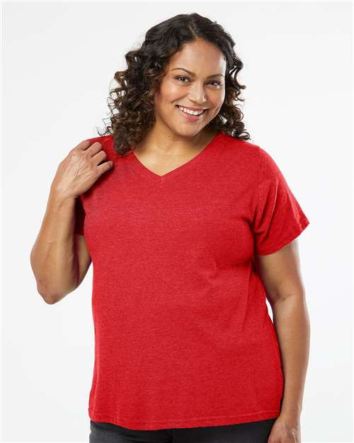 Women's Curvy Collection Fine Jersey V-Neck Tee Image 10