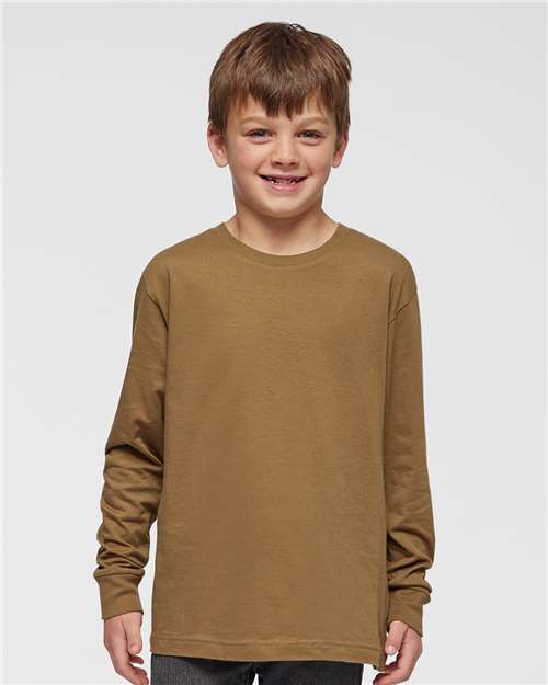 Youth Fine Jersey Long Sleeve Tee Image 4
