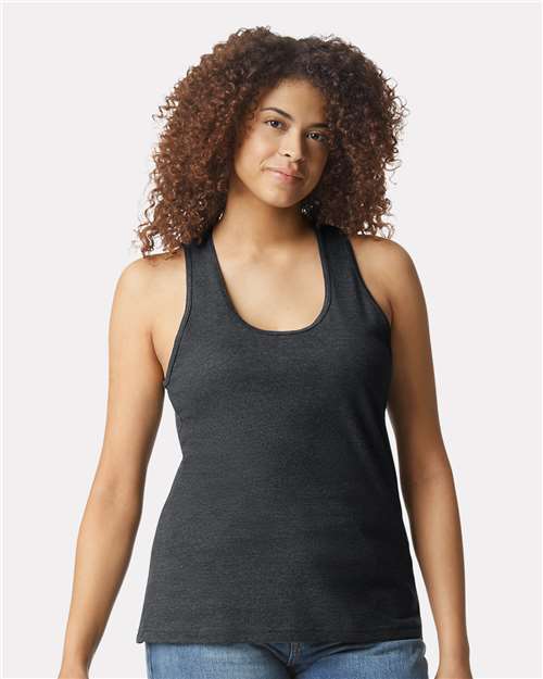 Women's Softstyle® CVC Racerback Tank Top Image 7