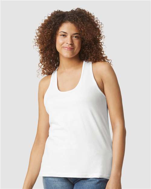 Women's Softstyle® CVC Racerback Tank Top Image 9