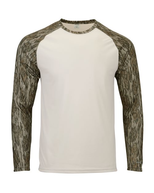 Men's Jackson Mossy Oak Colorblocked Long Sleeve T-Shirt Image 2