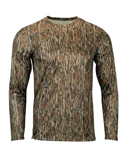 Men's Oxford Performance Camo Print Long Sleeve T-Shirt Image 2