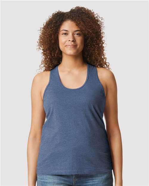 Women's Softstyle® CVC Racerback Tank Top Image 5