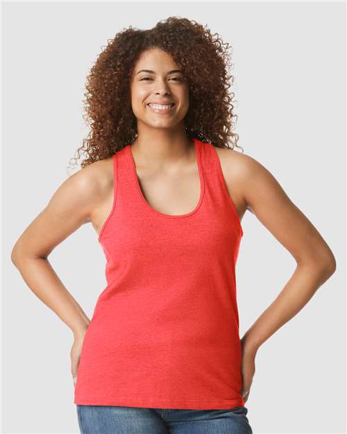 Women's Softstyle® CVC Racerback Tank Top Image 8