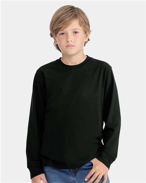 Youth Cotton Long Sleeve T-Shirt Image 2