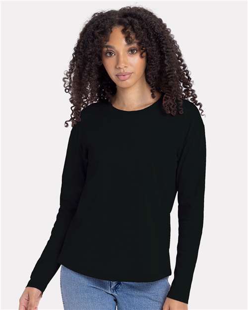 Women's Cotton Relaxed Long Sleeve T-Shirt Image 2