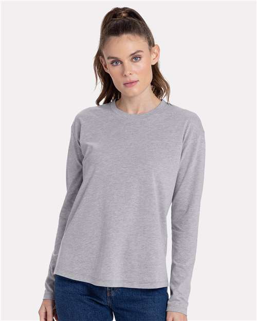 Women's Cotton Relaxed Long Sleeve T-Shirt Image 4