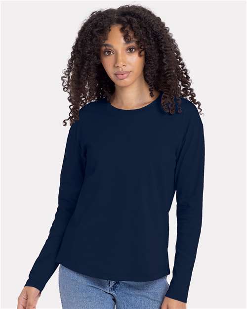 Women's Cotton Relaxed Long Sleeve T-Shirt Image 5