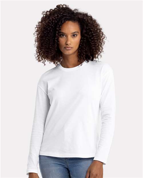 Women's Cotton Relaxed Long Sleeve T-Shirt Image 7