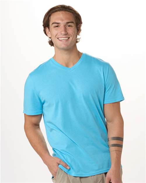 Men's High V-Neck T-Shirt Image 7