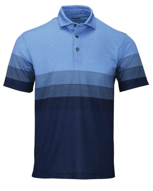 Men's Belmont Sublimated Heathered Polo Image 3