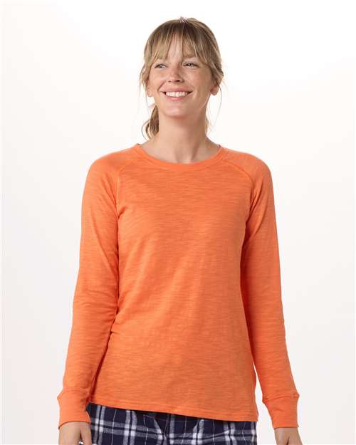 Women's Solid Preppy Patch Long Sleeve T-Shirt Image 5