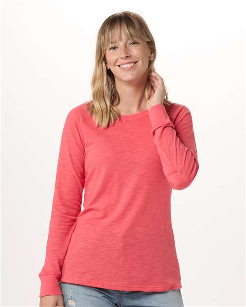 Women's Solid Preppy Patch Long Sleeve T-Shirt Image 9