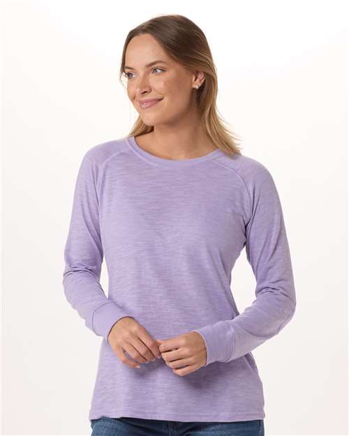 Women's Solid Preppy Patch Long Sleeve T-Shirt Image 13