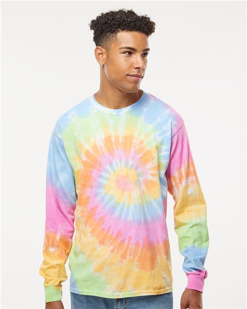 Unisex Tie-Dyed Long Sleeve T-Shirt Image 1